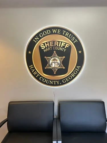 3D Metal Backlit Letters sign photo from customer Matthew G.