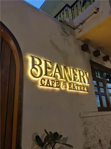 3D Metal Backlit Letters sign photo from customer Emily F.