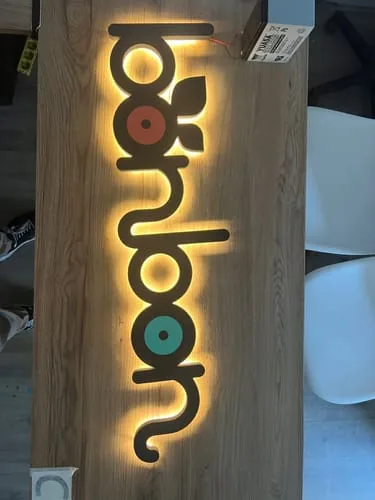 3D Metal Backlit Letters sign photo from customer Aarav M.