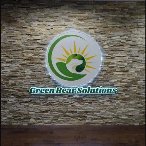 3D Metal Backlit Letters sign photo from customer Heather H.